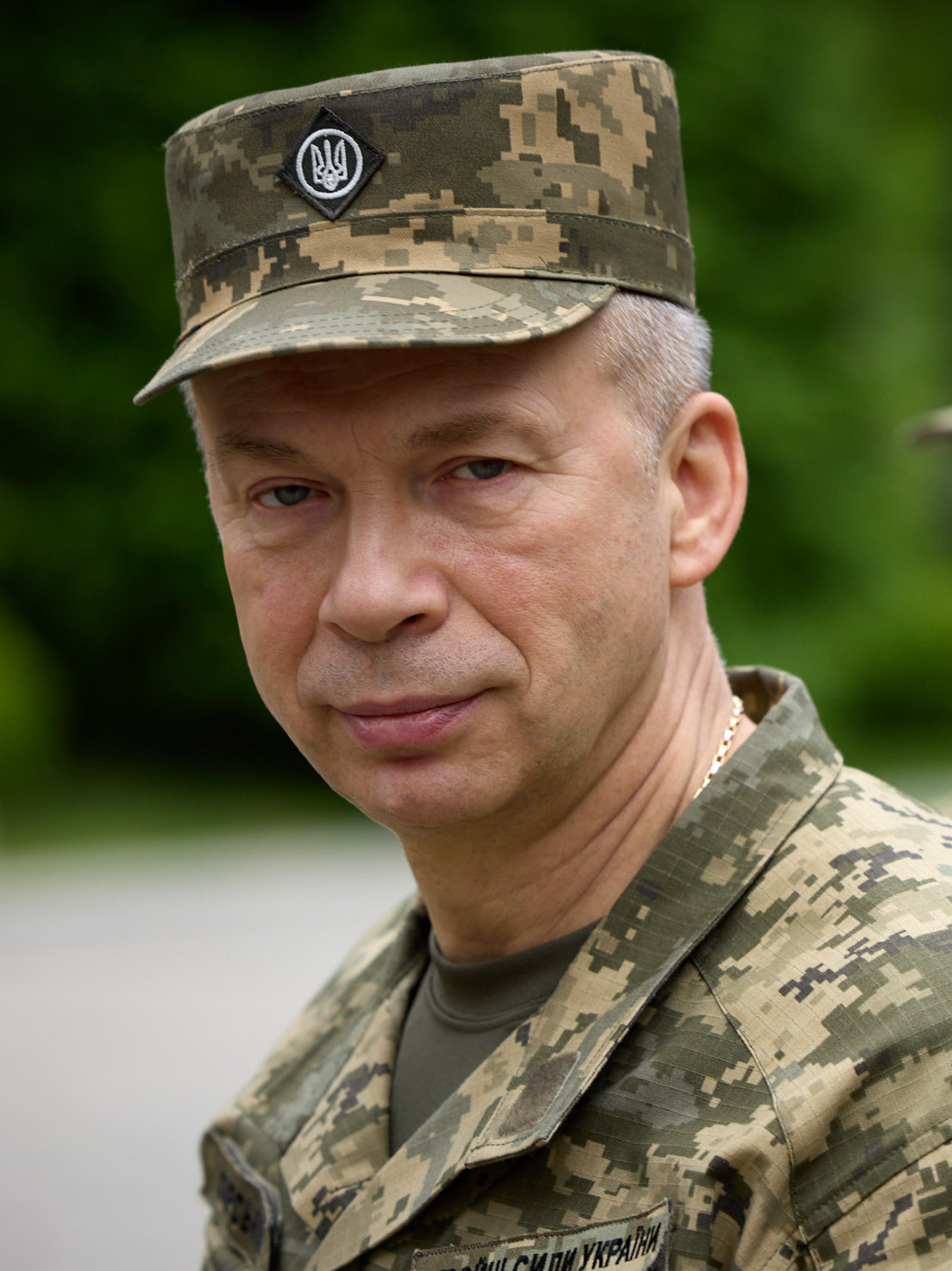 Oleksandr Syrskyj fotografert i uniform i 2024