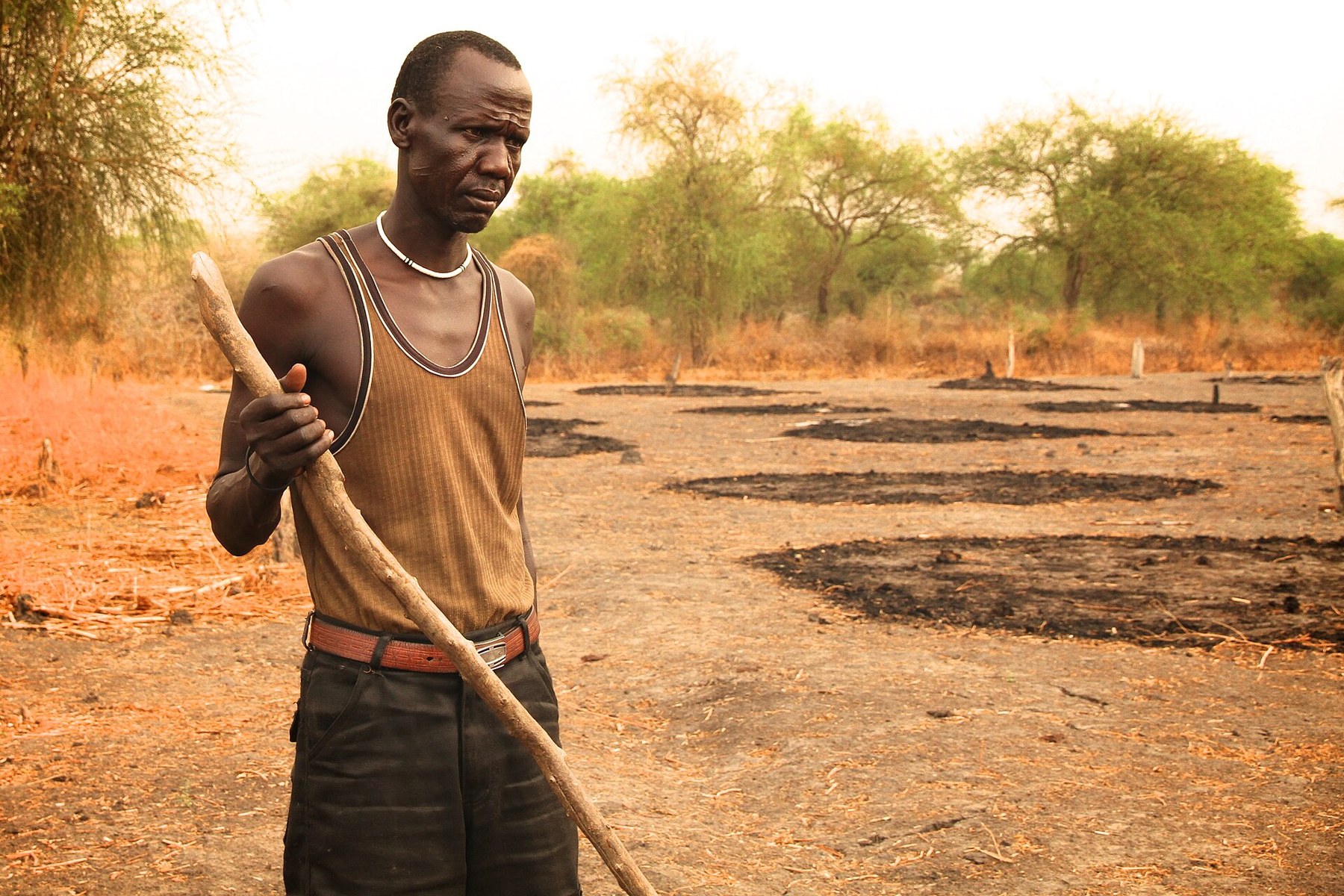Bonden Kuay Makuach i Lankien i Sør-Sudan